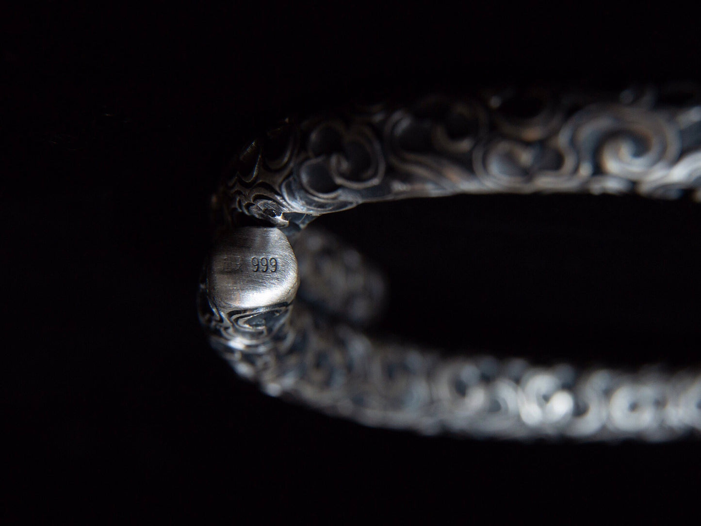 Men's silver bracelet, Solid silver bangle, fine silver viking bracelet, heavy men's bangle, oxidized cuff, men's jewelry, chunky bracelet