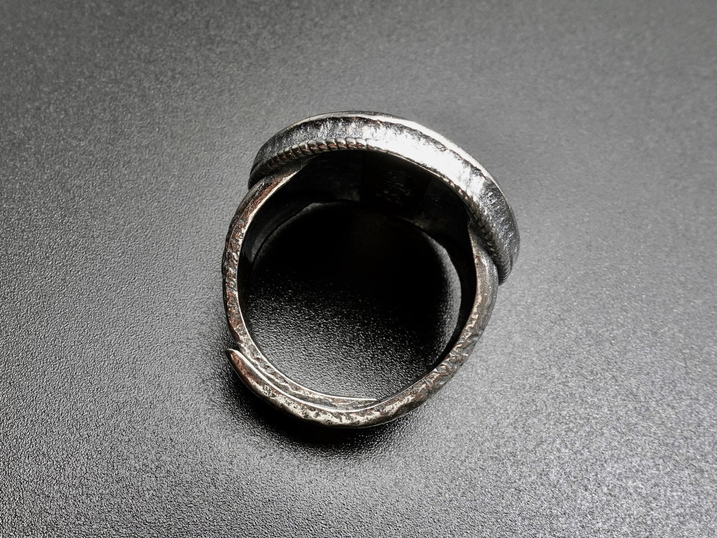 Chunky Men's Silver Ring, Bold Large Heavy Silver Ring, Masculine Silver Ring for Men, Rounded Face Ring, Chunky Men's Jewelry