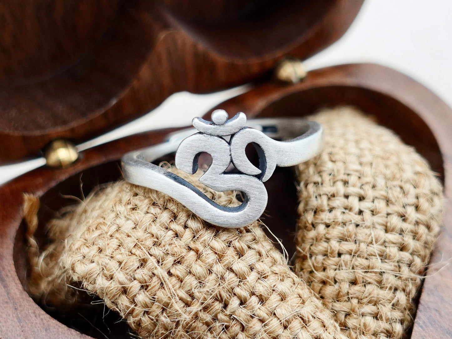 925 Sterling Silver Om Ring, Protection Ring , Adjust Ring Tibetan Ring , Meditation Ring Yoga Jewelry, Gift for Her