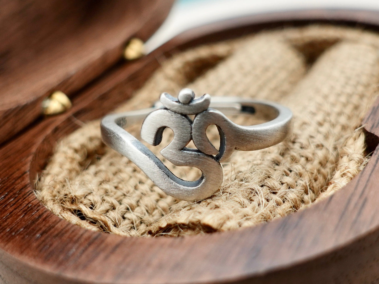 925 Sterling Silver Om Ring, Protection Ring , Adjust Ring Tibetan Ring , Meditation Ring Yoga Jewelry, Gift for Her