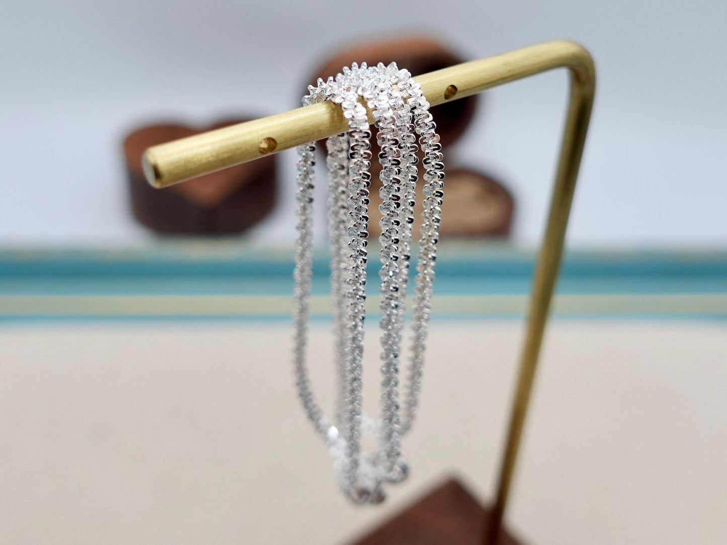 Sterling Silver Chain Necklace, Dainty Chain, Elegant Chain, 1.2mm Sparkle Chain, Snowflake Chain Sparkle Necklace, Specialty Chain