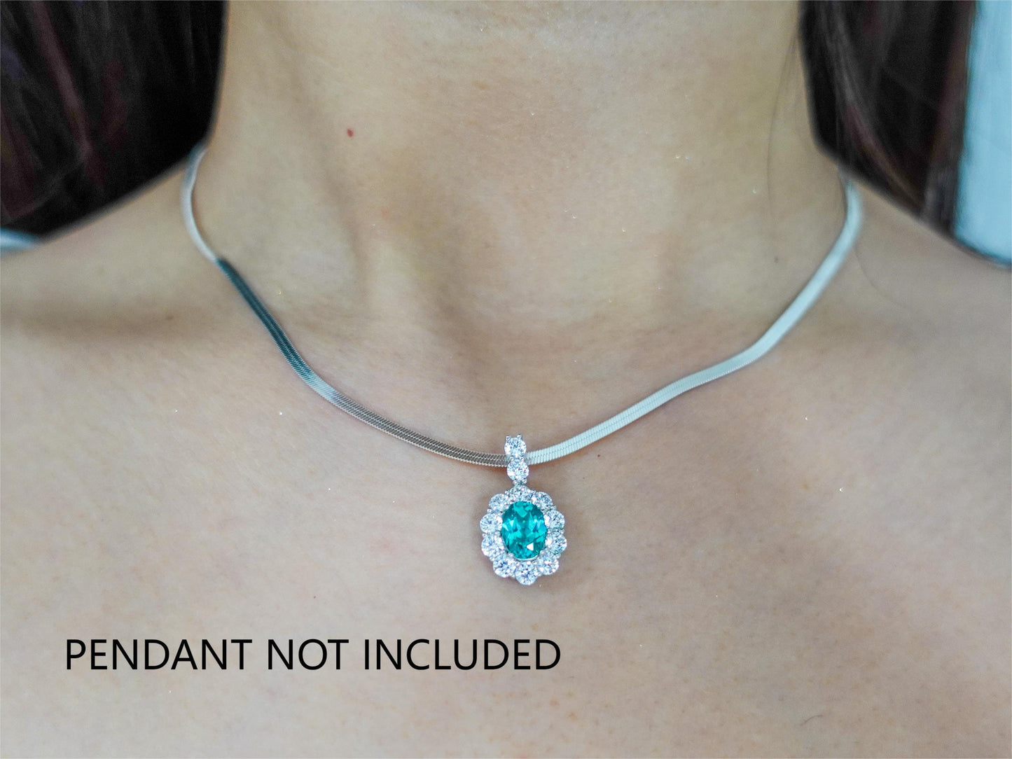 Sterling Silver Shiny Modern Elegance Thin Omega Chain Necklace, Premium Quality Lustrous Chain Necklace Versatile Wear Jewelry