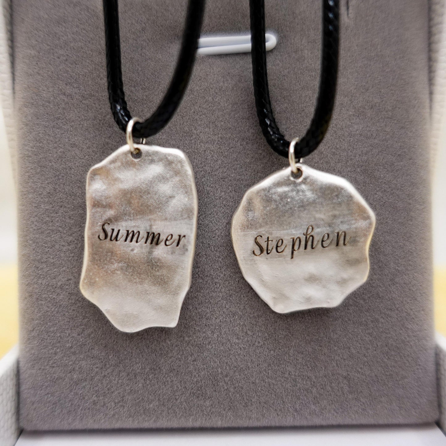 Sterling Silver Personalized Unisex Initial Pendant Necklace for Men Woman, Engraved Name Charm Couples Necklace, Wedding Gift for Him Her