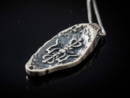 Sterling silver Tibetan necklace, Buddhist jewelry, protection necklace Om Necklace, Religious necklace meaningful jewelry, energy necklace