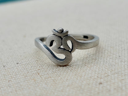 925 Sterling Silver Om Ring, Protection Ring , Adjust Ring Tibetan Ring , Meditation Ring Yoga Jewelry, Gift for Her