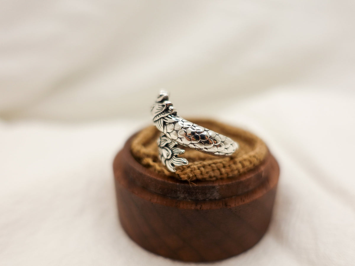 Sterling Silver Phoenix Ring: Adjustable Firebird Jewelry