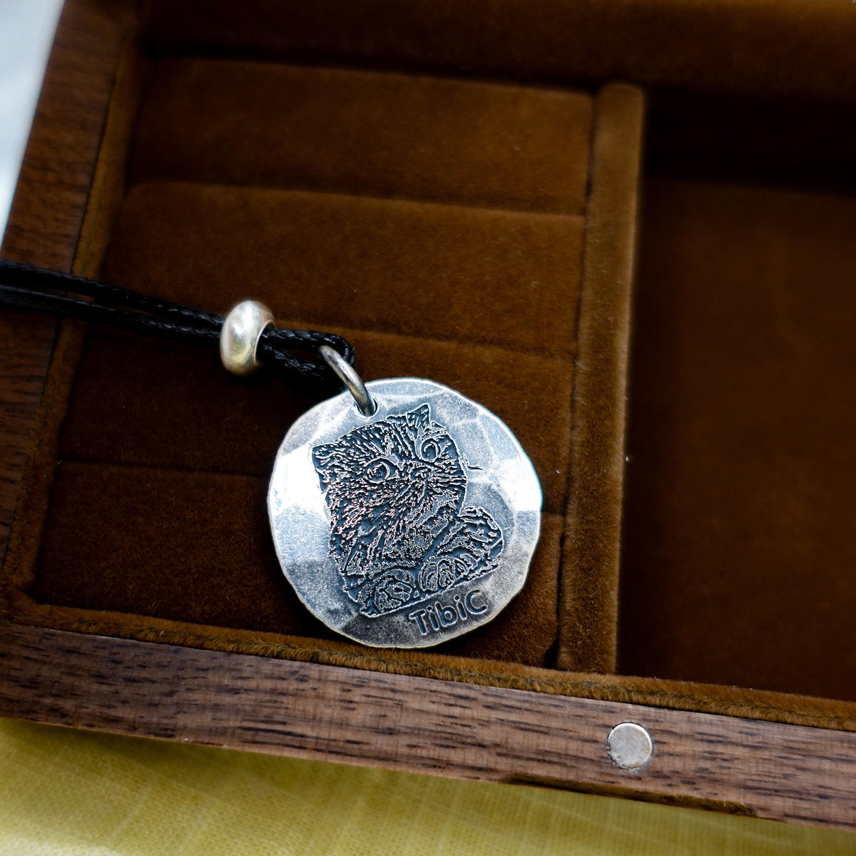 Sterling Silver Portrait Necklace: Personalized Photo Engraved Jewelry