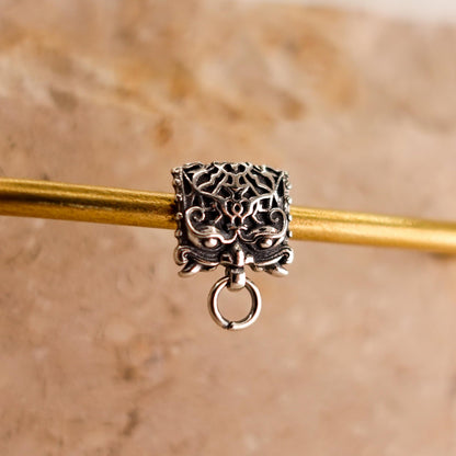 Sterling Silver Mythical Beast Stud Earrings: Gothic Men's Jewelry