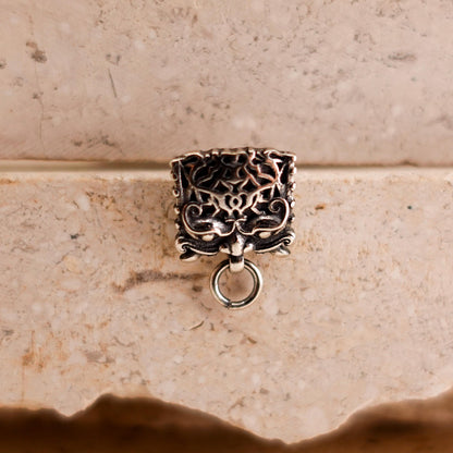 Sterling Silver Mythical Beast Stud Earrings: Gothic Men's Jewelry