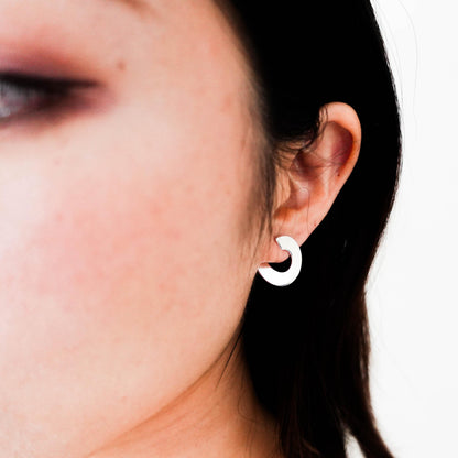 Sterling Silver Spiral Stud Earrings: Minimalist Swirl Jewelry