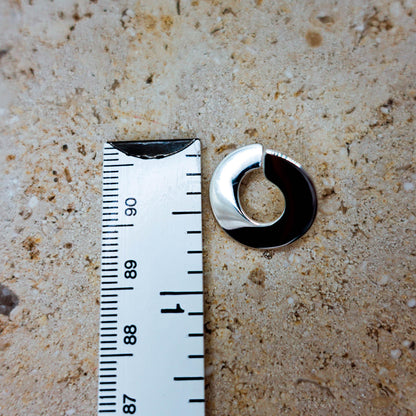 Sterling Silver Spiral Stud Earrings: Minimalist Swirl Jewelry