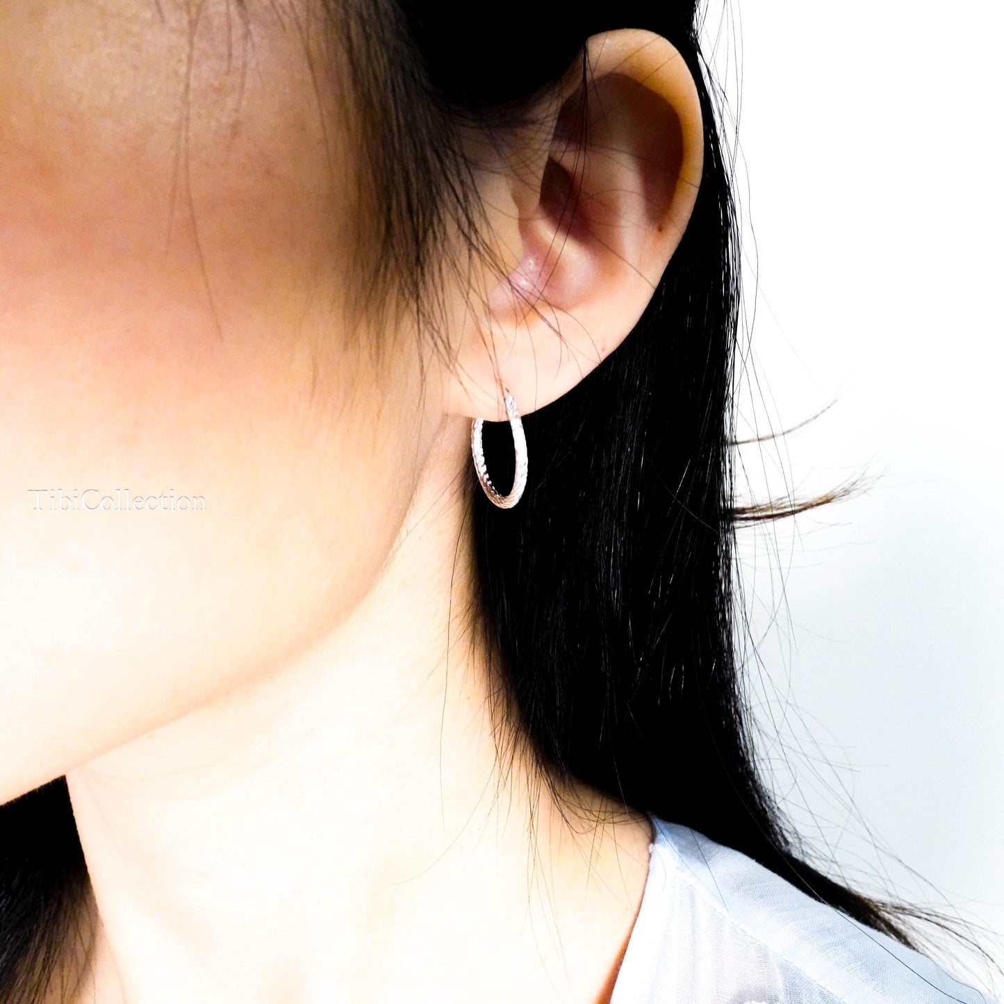 925 Sterling Silver Hoop Earrings, Dainty Minimalist Everyday Jewelry Gift for Her Mom Sis