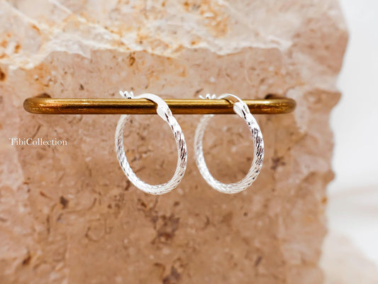 925 Sterling Silver Hoop Earrings, Dainty Minimalist Everyday Jewelry Gift for Her Mom Sis