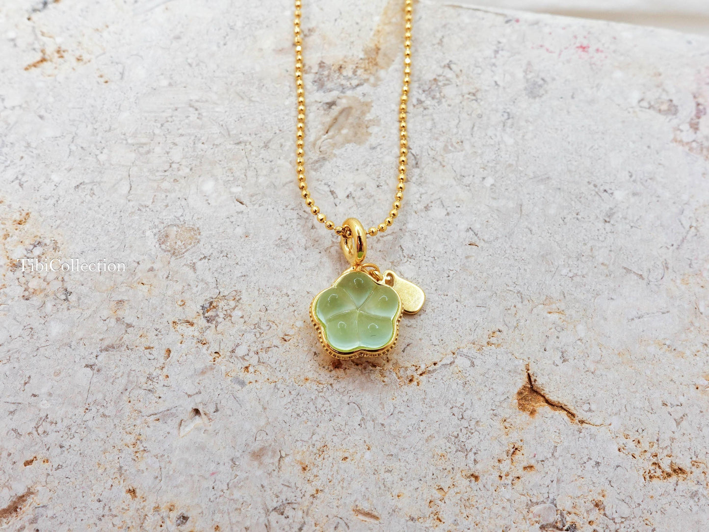 Dainty Jade Necklace, Sterling Silver Gold Filled LuckyJewelry Gift for Her