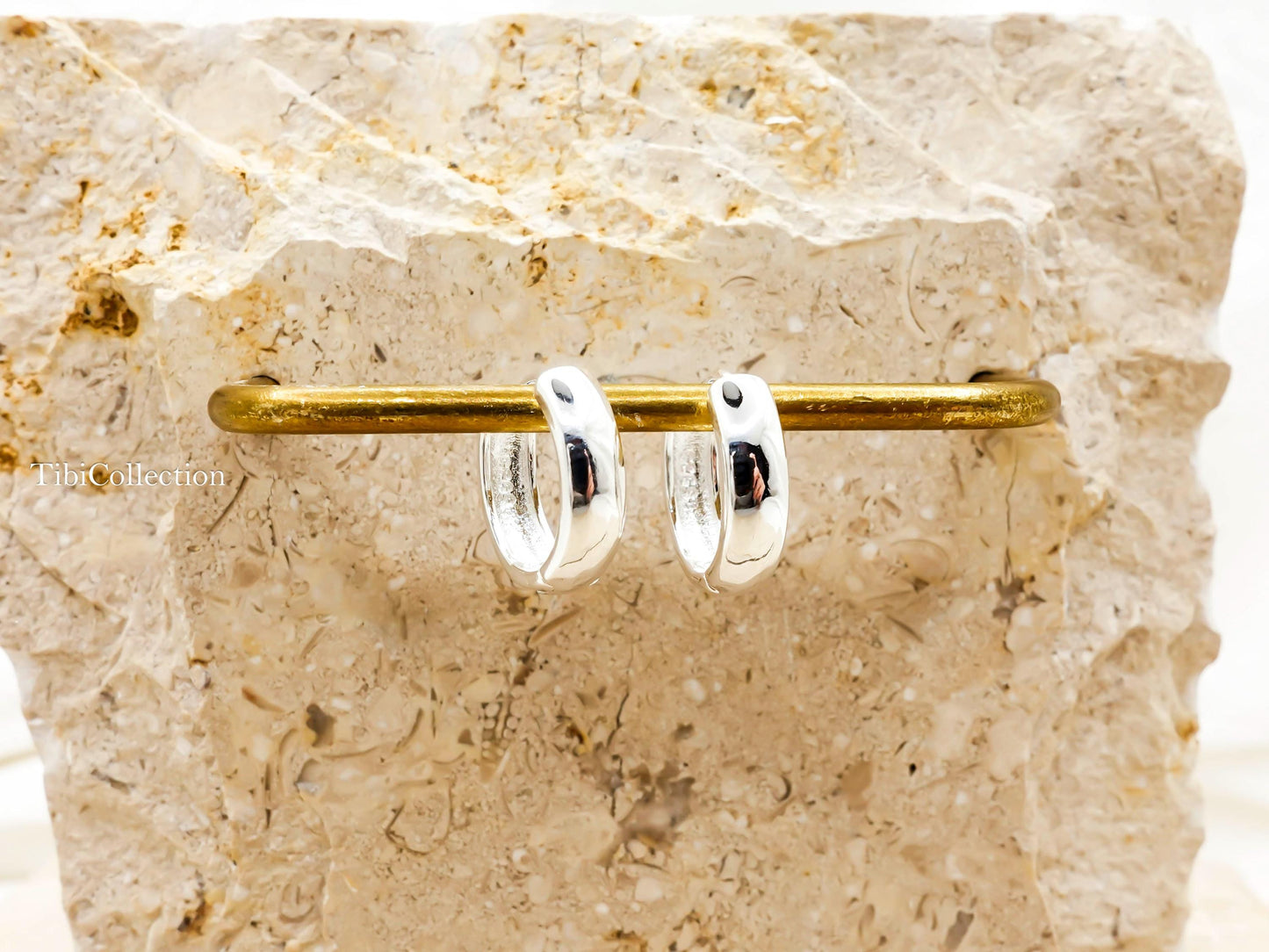 Sterling Silver Huggie Earrings, Small Lightweight Huggie Hoops for Her Mom Sis