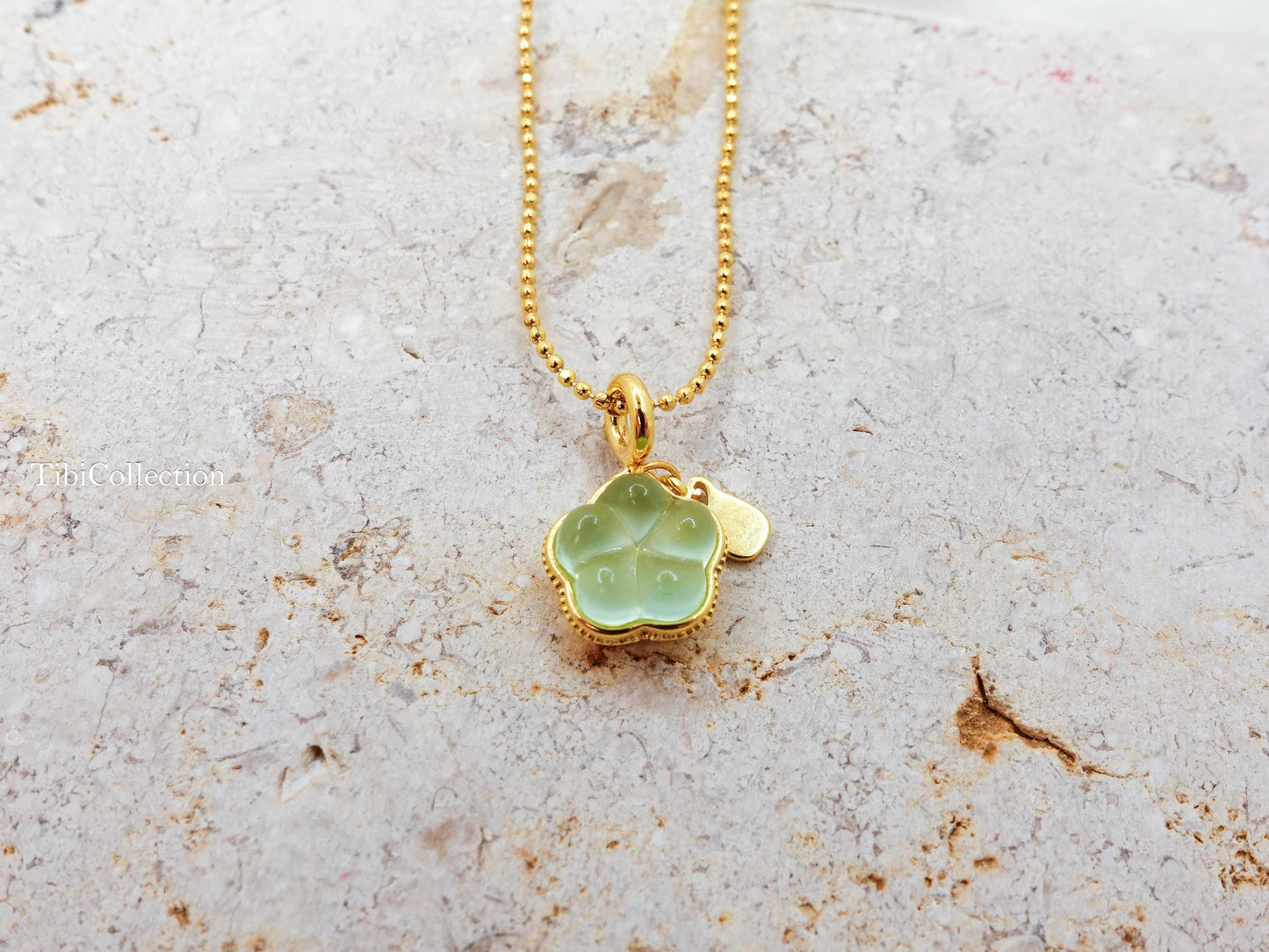 Dainty Jade Necklace, Sterling Silver Gold Filled LuckyJewelry Gift for Her
