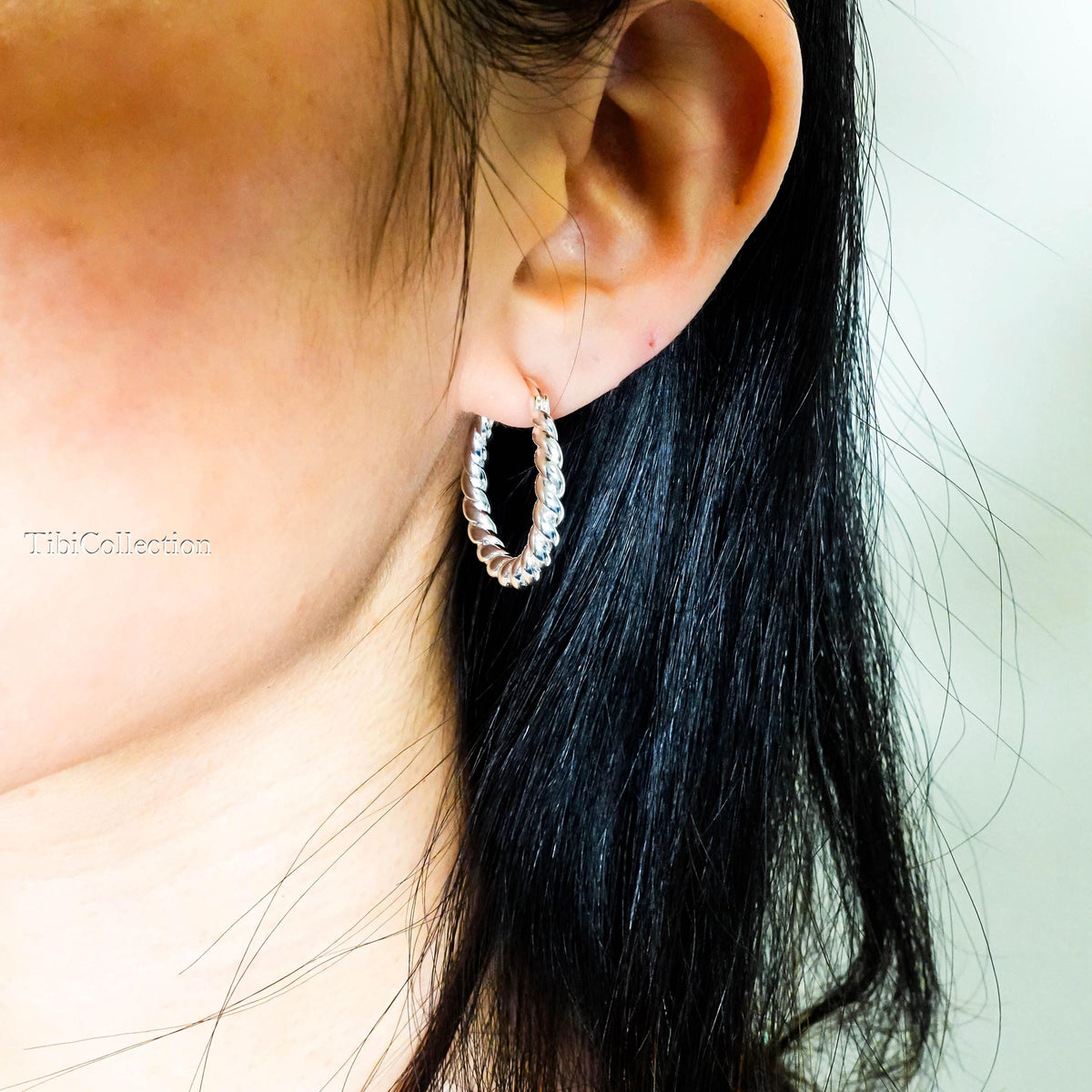 Sterling Silver Twisted Hoop Earrings, Chunky Braided Bold Statemen Hoops Everyday Luxury Gift