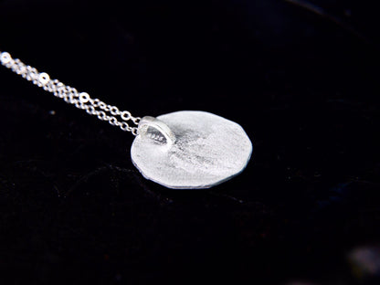 Leaf necklace , sterling silver dainty necklace, silver leaf jewelry, botanical necklace - TibiCollection