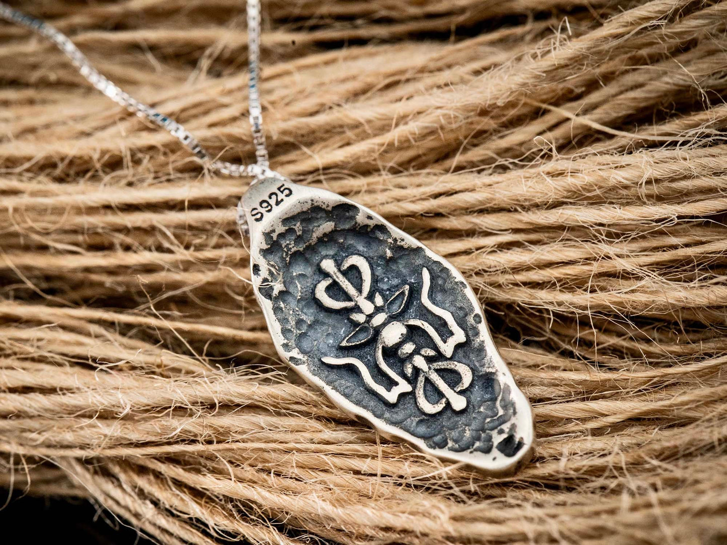 Sterling silver Tibetan necklace, Buddhist jewelry, protection necklace Om Necklace, Religious necklace meaningful jewelry, energy necklace - TibiCollection