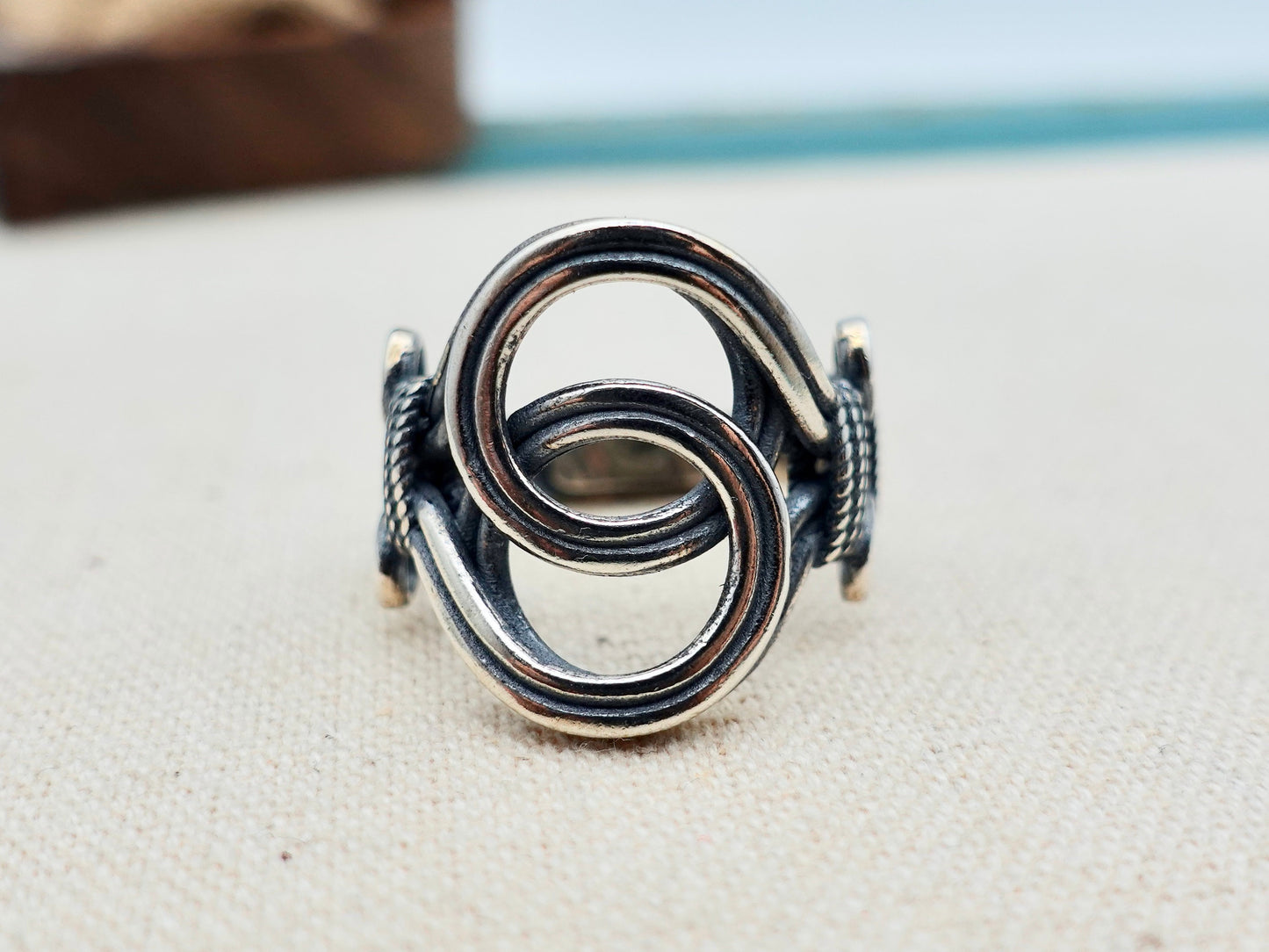 Sterling Silver Infinity Ring, Eternity Ring, Celtic Ring for Men Women, Adjustable Ring, Love Knot Ring, Promise ring, Gift for Her Him - TibiCollection