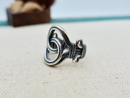 Sterling Silver Infinity Ring, Eternity Ring, Celtic Ring for Men Women, Adjustable Ring, Love Knot Ring, Promise ring, Gift for Her Him - TibiCollection